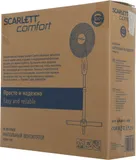 Вентилятор напольный Scarlett SC-SF111B29 45Вт скоростей:3 белый/голубой