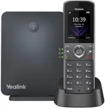 Телефон YEALINK DECT-трубка Yealink W73P DECT (база W70B+трубка W73H) до 10 SIP-аккаунтов, до 10 трубок на базу, до 20 одноврем. Вызовов