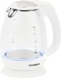 Чайник электрический Hyundai HYK-G3805 1.7л. 2200Вт белый/прозрачный (корпус: стекло)