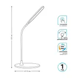 Светильник Gauss GT5021 настольный на подставке белый 8Вт