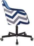 Кресло Бюрократ CH-380M сапфировый Italia 17 зигзаг крестов. металл