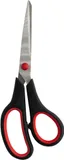 Ножницы Buro Ergo универсальные 190мм ручки с резиновой вставкой асим. черный/красный