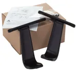 Подлокотники Бюрократ 356 ARM/356NEW черный для офис.кресла комплект 2шт пластик Т-образный