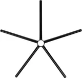Крестовина Бюрократ Fingal CROSS/FINGAL черный для офис.кресла 650мм металл сборная 5-лучевая