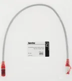 Патч-корд Hyperline PC-LPM-STP-RJ45-RJ45-C5E-0.5M-LSZH-GY FTP RJ-45 вил.-вилка RJ-45 кат.5E 0.5м серый LSZH 26AWG