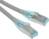 Патч-корд Hyperline PC-LPM-STP-RJ45-RJ45-C6-5M-LSZH-GY U/FTP RJ-45 вил.-вилка RJ-45 кат.6 5м серый LSZH 26AWG