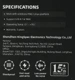 Накопитель SSD Kingspec SATA-III 256GB P3-256 2.5"