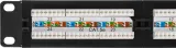 Патч-панель 19", кат. 5е, 1U, 24 порта UTP, с возможность установки заднего органайзера