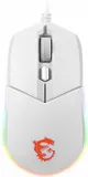 Gaming Mouse MSI Clutch GM11, Wired, DPI 5000, symmetrical design, RGB lighting, White