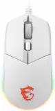 Gaming Mouse MSI Clutch GM11, Wired, DPI 5000, symmetrical design, RGB lighting, White