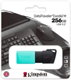 Флеш Диск Kingston 256Gb DataTraveler Exodia M DTXM/256GB USB3.0 черный/зеленый