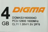 Память DDR3 4Gb 1600MHz Digma DGMAS31600004D RTL PC3-12800 CL11 SO-DIMM 204-pin 1.5В dual rank Ret