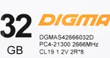 Память DDR4 32Gb 2666MHz Digma DGMAS42666032D RTL PC4-21300 CL19 SO-DIMM 260-pin 1.2В dual rank Ret
