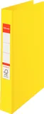 Папка на 2-х кольцах Esselte Standard 14450 A4 картон/ПВХ кор.25мм желтый вмест.190лист.