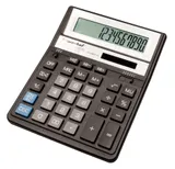 Калькулятор настольный Silwerhof SH-888X-14 черный 14-разр.