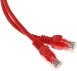 Патч-корд Premier PP12-0.5M/R 1000Гбит/с UTP 4 пары cat.5E CCA molded 0.5м красный RJ-45 (m)-RJ-45 (m)