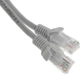 Патч-корд Premier PP12-0.5M 1000Гбит/с UTP 4 пары cat.5E CCA molded 0.5м серый RJ-45 (m)-RJ-45 (m)