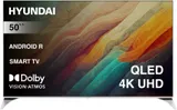 Телевизор QLED Hyundai 50" H-LED50QBU7500 Android TV Frameless черный 4K Ultra HD 60Hz DVB-T DVB-T2 DVB-C DVB-S DVB-S2 USB WiFi Smart TV