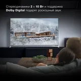 Телевизор QLED Hyundai 55" H-LED55QBU7500 Android TV Frameless черный 4K Ultra HD 60Hz DVB-T DVB-T2 DVB-C DVB-S DVB-S2 USB WiFi Smart TV