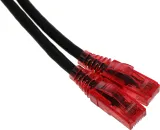 Патч-корд Hyperline PC-LPM-UTP-RJ45-RJ45-C5e-1.5M-LSZH-BK UTP RJ-45 вил.-вилка RJ-45 кат.5E 1.5м черный LSZH 24AWG
