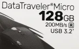 Флеш Диск Kingston 128GB DataTraveler Micro DTMC3G2/128GB USB3.2 серебристый