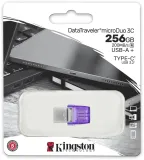 Флеш Диск Kingston 256Gb DataTraveler microDuo 3C DTDUO3CG3/256GB USB3.0 фиолетовый