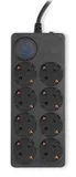 Сетевой фильтр Ippon BK-8-EU-3-10-B 3м (8 розеток) черный (коробка)