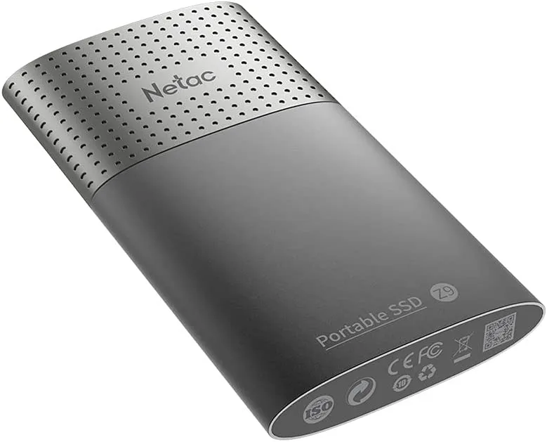 SSD накопитель Netac Z9 500GB USB 3.2 Gen 2 Type-C External SSD, R/W up to 550MB/480MB/s,with USB-C to USB-A cable and USB-A to USB-C adapter 3Y wty