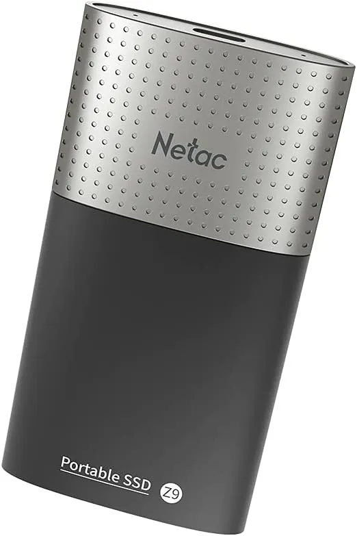 SSD накопитель Netac Z9 250GB USB 3.2 Gen 2 Type-C External SSD, R/W up to 550MB/480MB/s,with USB-C to USB-A cable and USB-A to USB-C adapter 3Y wty