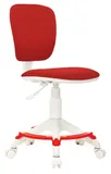 Кресло детское Бюрократ CH-W204/F красный 26-22 крестов. пластик подст.для ног пластик белый