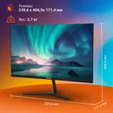 Монитор SunWind 23.8" SUN-M24BA103 черный IPS LED 5ms 16:9 HDMI M/M матовая 250cd 178гр/178гр 1920x1080 75Hz VGA FHD 2.7кг