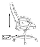 Кресло игровое Zombie 11LT черный/синий эко.кожа/ткань крестов. пластик