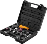 Шлифмашина орбитальная Deko DKPT02 SET 3 113л/мин шпинд.:3мм желтый/черный