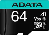 Флеш карта microSDXC 64GB A-Data AUSDX64GUI3V30SA2-RA1 Premier Pro + adapter