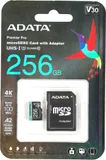 Флеш карта microSDXC 256GB A-Data AUSDX256GUI3V30SA2-RA1 Premier Pro + adapter