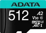Флеш карта microSDXC 512GB A-Data AUSDX512GUI3V30SA2-RA1 Premier Pro + adapter