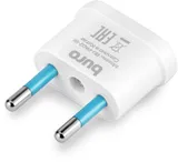 Адаптер-переходник Buro BU-PA02-W (1 розетка) белый (пакет ПЭ)