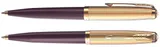 Ручка шариков. Parker 51 Deluxe (CW2123518) Plum GT M черн. черн. подар.кор.