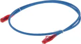 Патч-корд Hyperline PC-LPM-UTP-RJ45-RJ45-C5e-1M-LSZH-BL UTP RJ-45 вил.-вилка RJ-45 кат.5E 1м синий LSZH 24AWG