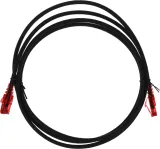 Патч-корд Hyperline PC-LPM-UTP-RJ45-RJ45-C5e-2M-LSZH-BK UTP RJ-45 вил.-вилка RJ-45 кат.5E 2м черный LSZH 24AWG