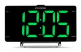 Радиобудильник Hyundai H-RCL246 черный LCD подсв:зеленая часы:цифровые FM