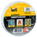 Изолента IEK UIZ-13-10-K01 ш.15мм 20м белый (упак.:1шт)