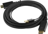 Кабель аудио-видео Buro HDMI (m)/DisplayPort (m) 3м. позолоч.конт. черный (HDMI-DP-3M)