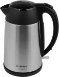 Чайник электрический Bosch TWK3P420 1.7л. 2400Вт черный (корпус: нержавеющая сталь)