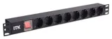 Блок распределения питания ITK PH12-8D1 гор.размещ. 8xSchuko базовые 16A Schuko 2м