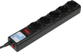 Сетевой фильтр Powercube SPG5-В3 3м (5 розеток) черный (коробка)