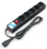 Power Cube Ф-удлинитель, PC 1,9м, 5р, черн.граф. 10А, UPS(C14), SPG5-В2