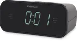 Радиобудильник Hyundai H-RCL221 черный LCD подсв:белая часы:цифровые FM