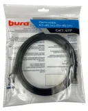 Патч-корд Buro BU-7-3M STP 4 пары cat.7 CCA molded 3м черный RJ-45 (m)-RJ-45 (m)