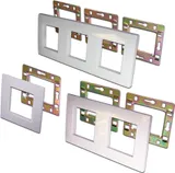 Рамка 1-постовая 45х45, с суппортом, белая